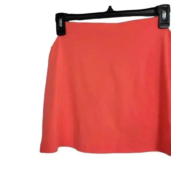 Babolat Girl's Fleuro Red & Gray Waistband Tennis Skirt w Briefs - Picture 11 of 12